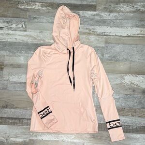 BEBE Women's Pink Logo Cut-Out Elbow Sweatshirt- Size S